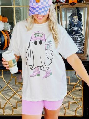 Witch's Brew Graphic Tee - White